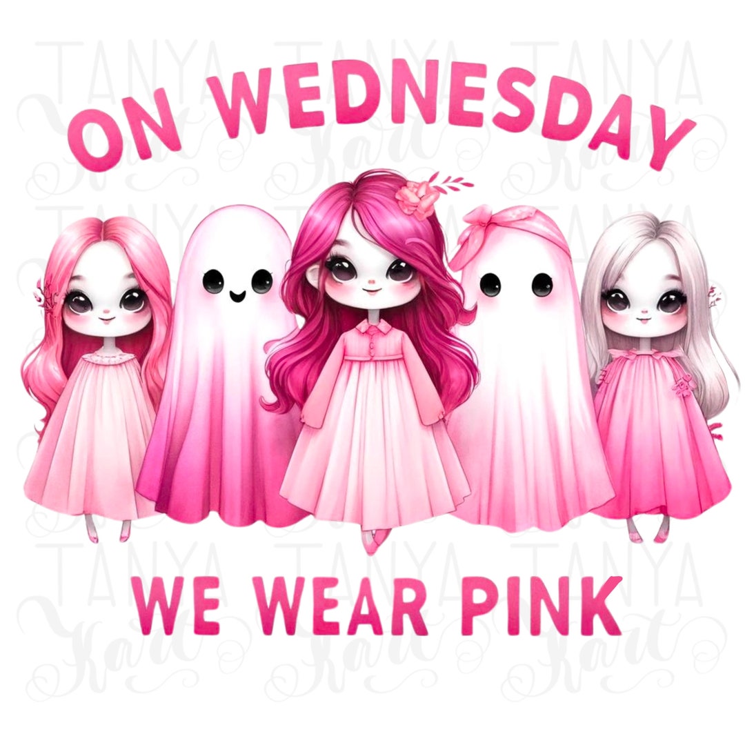 On Wednesday We Wear Pink, Cancer Awareness PNG Digital Download, Pink ...