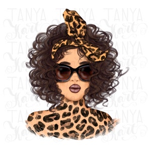 Fashion Leopard Png, Leopard Design, Sublimation Png, Leopard Art Png, Leopard Print, Leo Pattern, Sublimation Designs, Woman Portrait