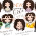 Brunette Hair Girls, Planner Stickers Creator, Planner Cute Girls, Nails Clipart, Girls Clip Art, Pajama Party Clipart, Emoji Girls Clipart 