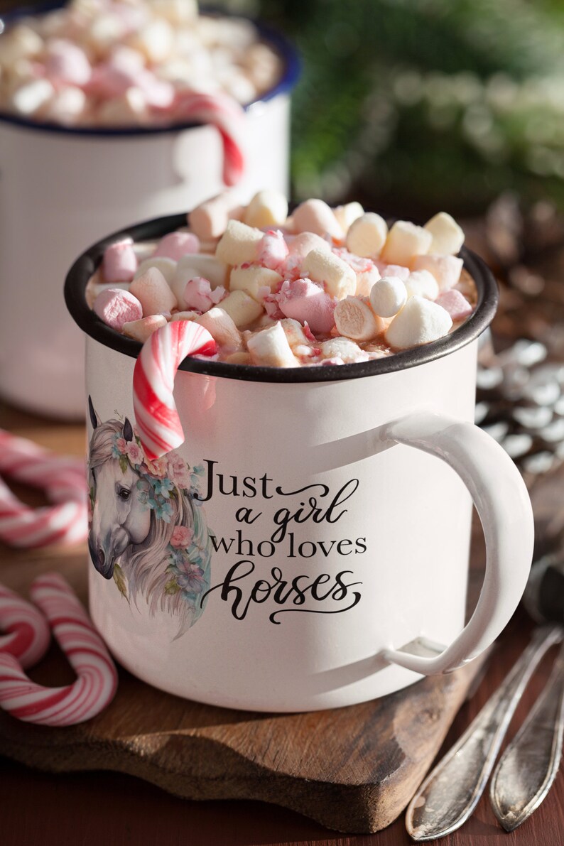 Just A Girl Who Loves Horses Png Sublimation Designs, Horse Quote Png, Graphic Design Printable File, Horse with Flower Digital Shirt Design