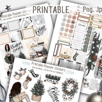 Winter Stickers, Planner Printable, Classic Happy Planner Kit, Weekly ...