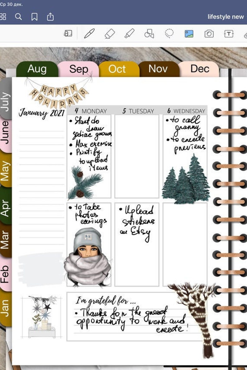 Goodnotes Stickers Digital Planner Stickers Goodnotes 5 Etsy