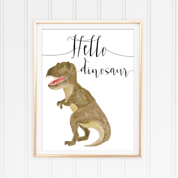 Dinosaur Printable Art Print Nursery Print Dinosaur Printable | Etsy