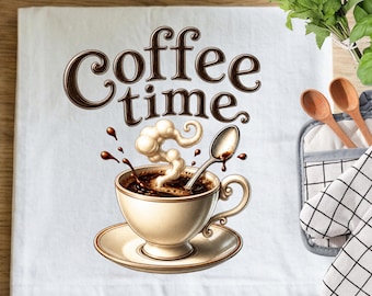 Kaffee Zeit PNG | Vintage Kaffeetasse Sublimation | Rustikales Cafe Shirt | Kaffee-Liebhaber-Design | Kaffeeliebhaber Geschenk | Retro Kaffee Kunst Design