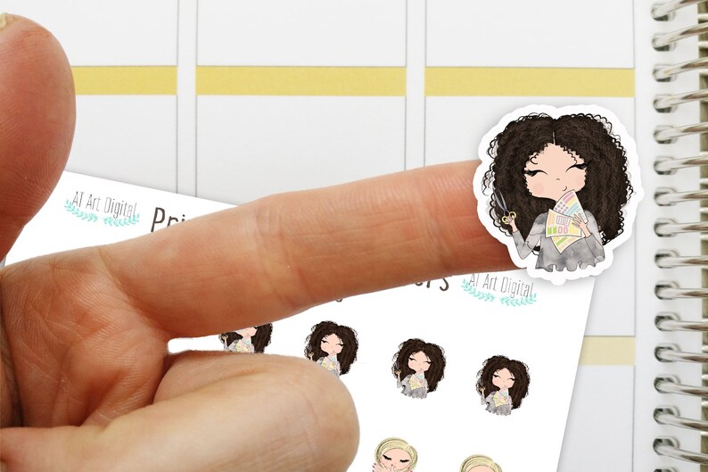 Printable Planner Stickers Girls Planner Stickers Happy Etsy