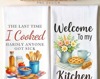 Diseño PNG de paño de cocina: decoración de cocina imprimible (descarga digital, 8 x 10 pulgadas)