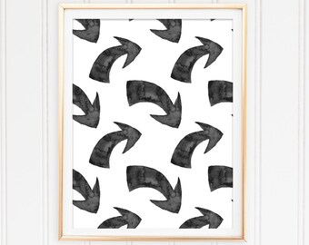 Boho printable arrows wall art print Hippie printable decor