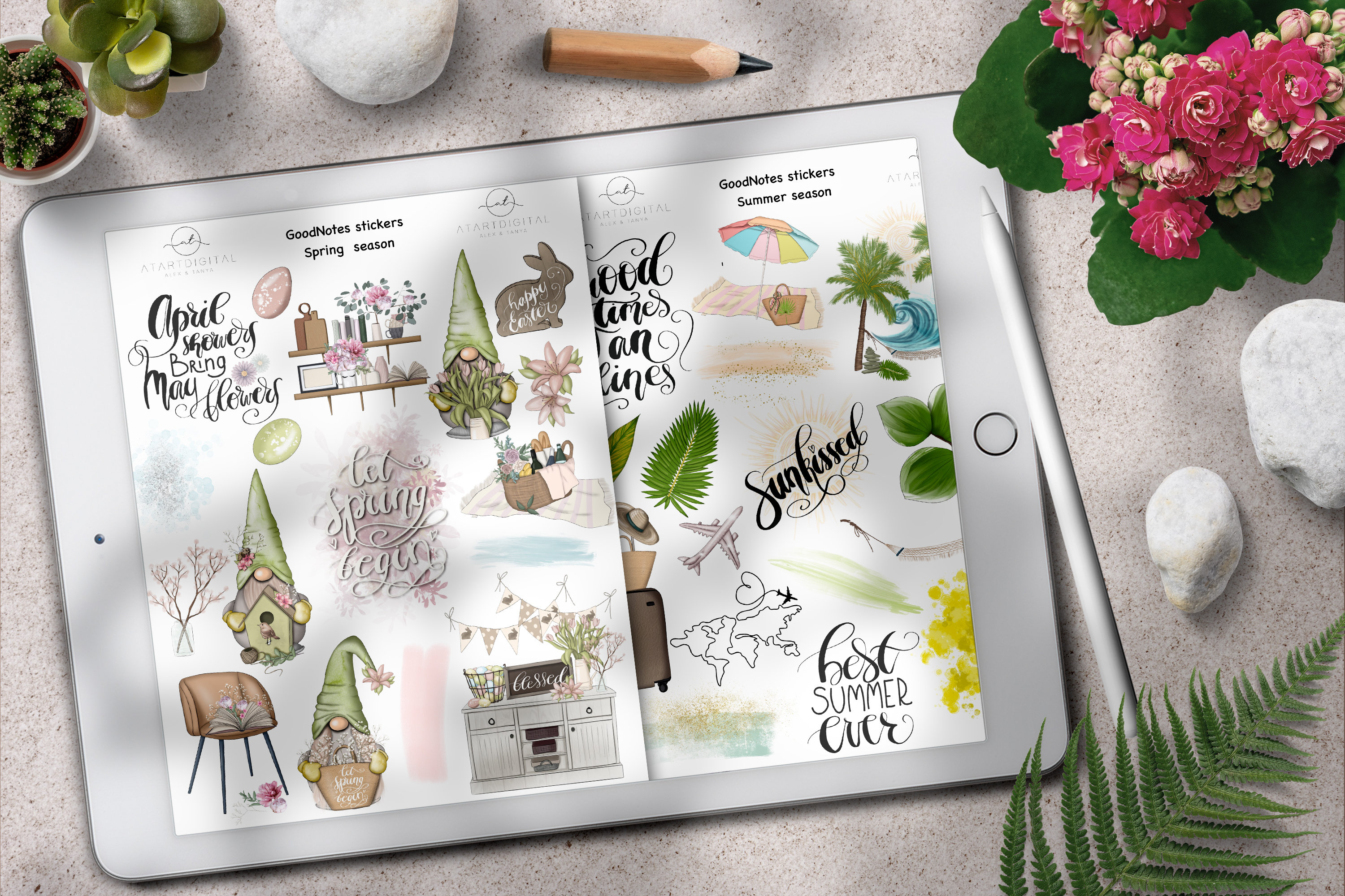 Digital Planner Stickers Goodnotes Stickers Goodnotes Etsy