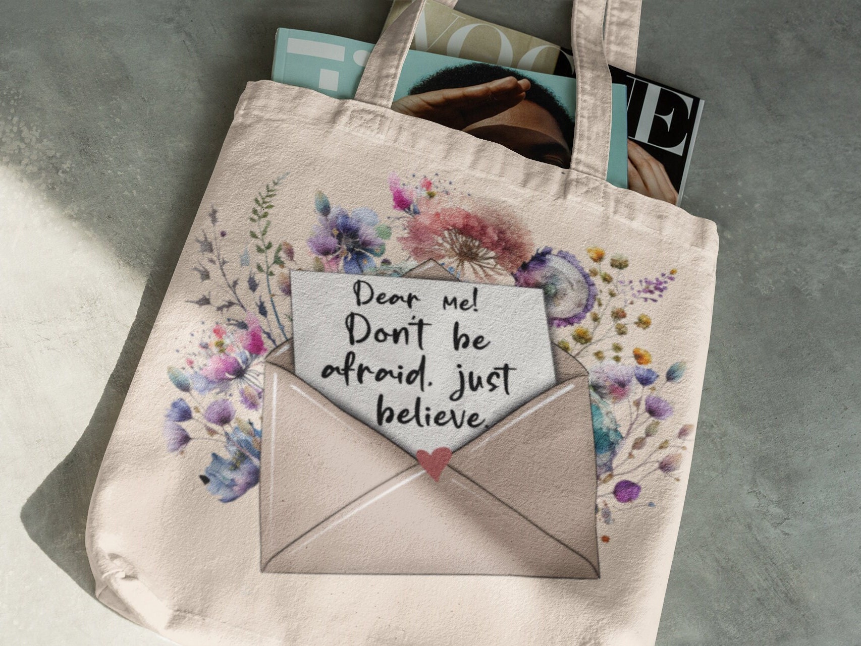 Don't Be Afraid Just Believe Tote Bag Don't Be Afraid Just Believe Tote Bag
