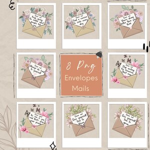 K&ouml;nnte beinhalten: Acht digitale druckbare Umschl&auml;ge mit Blumendesigns und motivierenden Zitaten. Die Zitate lauten: "Mach weiter, egal was die Leute sagen", "Finde einen Grund, jeden Tag zu l&auml;cheln", "Du machst es besser, als du denkst", "Sei immer nett zu dir selbst", "H&ouml;r auf, auf morgen zu warten, fang jetzt an", "Niemand ist wie du, und das ist deine Kraft", "Gib dir Zeit zu bl&uuml;hen", und "Gib dir Zeit zu wachsen".