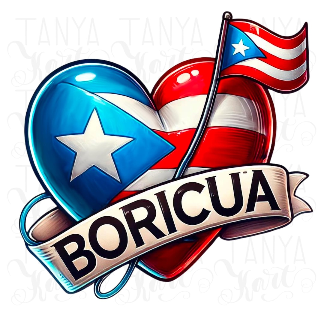 Buy Puerto Rico Flag PNG Boricua Printable Image for Latina Tshirts