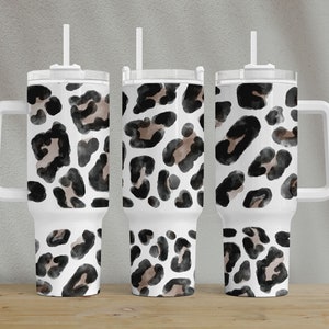 Leopard 40oz Tumbler, Sublimation Design, Png for Tumblers, 40oz ...