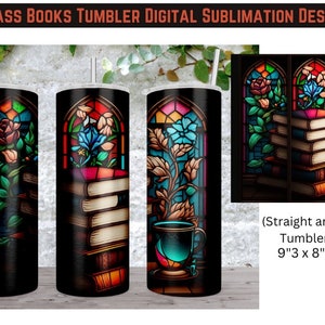 Girl Who Loves Books, Stained Glass, Books Straight, Download Png File
