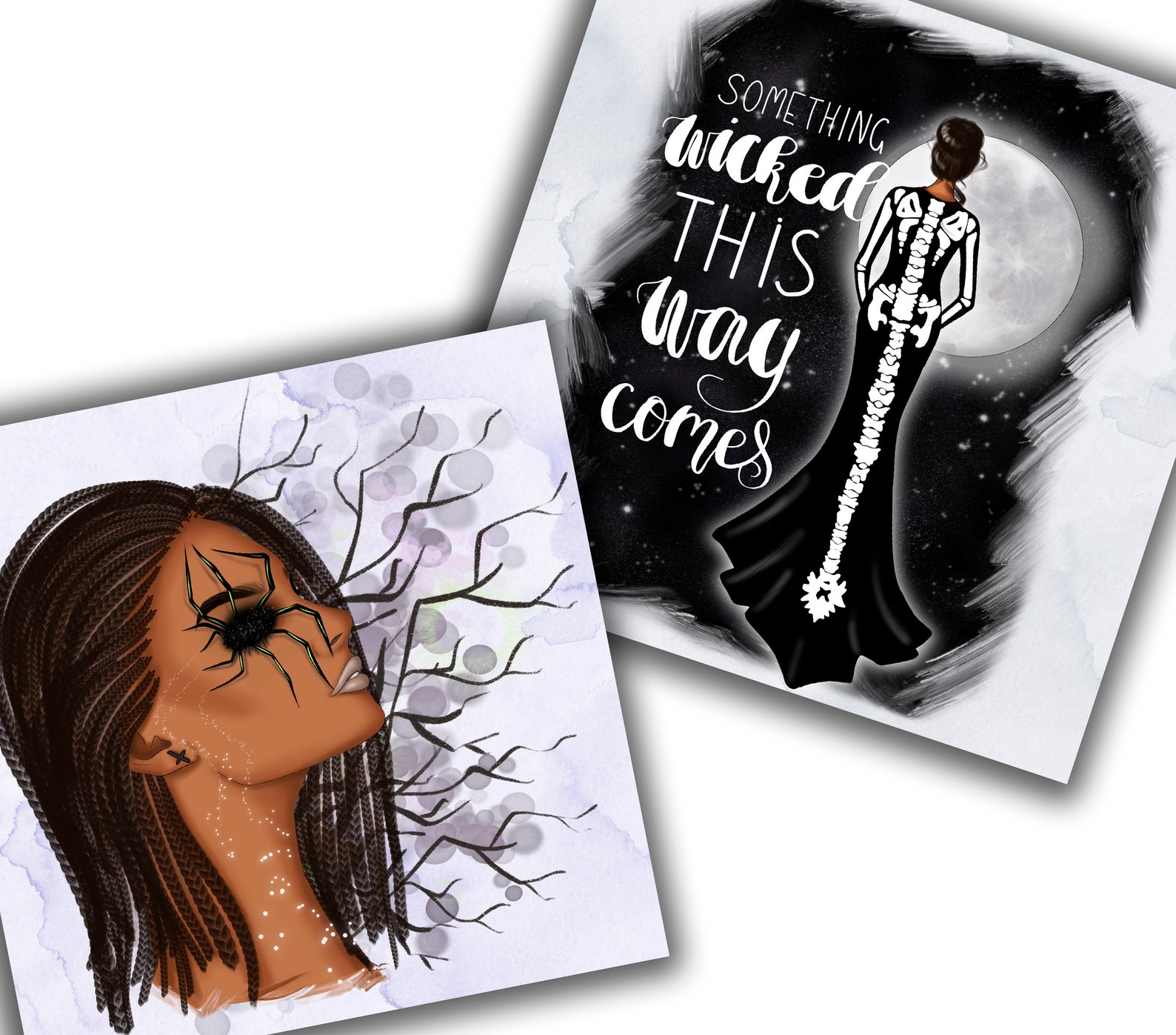 Halloween Patterns Witch Digital Paper Planner Supplies - Etsy