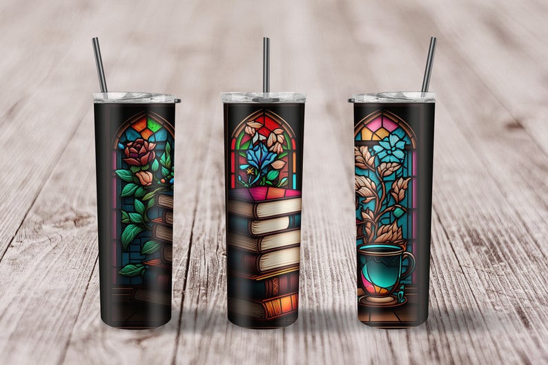 Bookworm Gifts, Booklover Image, 20Oz Skinny Tumbler, Book Lover Tumbler