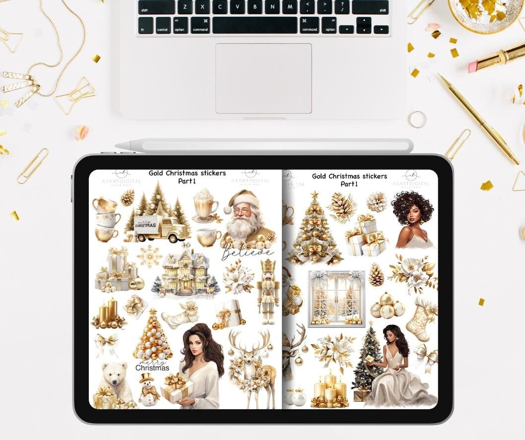 Christmas Digital Planner Sticker Pack for Goodnotes, Notability ...