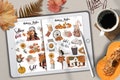 Autumn Goodnotes, Digital Planner, Fall Digital Stickers, Goodnotes Icons, Autumn Icons, Fall Digital iPad Planner, Goodnotes Planner
