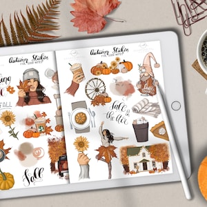 Autumn Goodnotes, Digital Planner, Fall Digital Stickers, Goodnotes Icons, Autumn Icons, Fall Digital iPad Planner, Goodnotes Planner