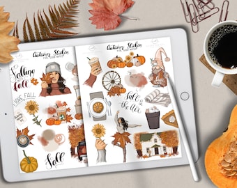 Autumn Goodnotes, Digital Planner, Fall Digital Stickers, Goodnotes Icons, Autumn Icons, Fall Digital iPad Planner, Goodnotes Planner