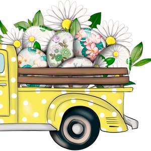 Truck With Eggs, Sublimation File, Spring Time, Eggs Easter, Print ...