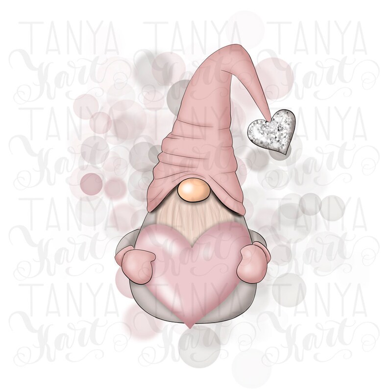 Download Gnome With Heart Sublimation Designs Digital Design Love ...