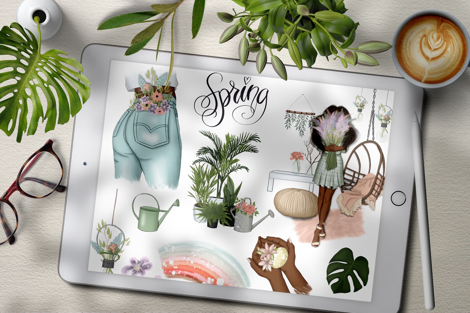 Spring Goodnotes, Digital Planning, Spring Digital Planner, Floral ...