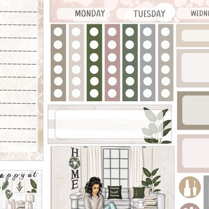 Home Sweet Home Planner Stickers, Erin Condren Weekly Kit, Life Planner ...