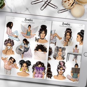 Daily Routine Icons, IPad Planner, Digital Planner, Planner Stickers, Daily Icons, Digital Stickers, Goodnotes Stickers, Girls Stickers