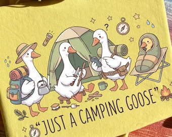Nur eine Camping Gans PNG | Sommer Reise Sublimation | Retro Camper Clipart | Nur eine Camper Gans DTG | Cottagecore Picknick Digitaler Download