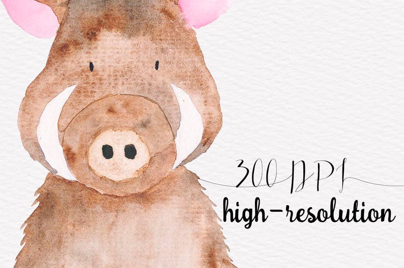 Woodland Animals Woodland Nursery Watercolor Clipart Watercolor Animals Woodland Clipart Woodland Creatures Cute Animals Kids Clipart