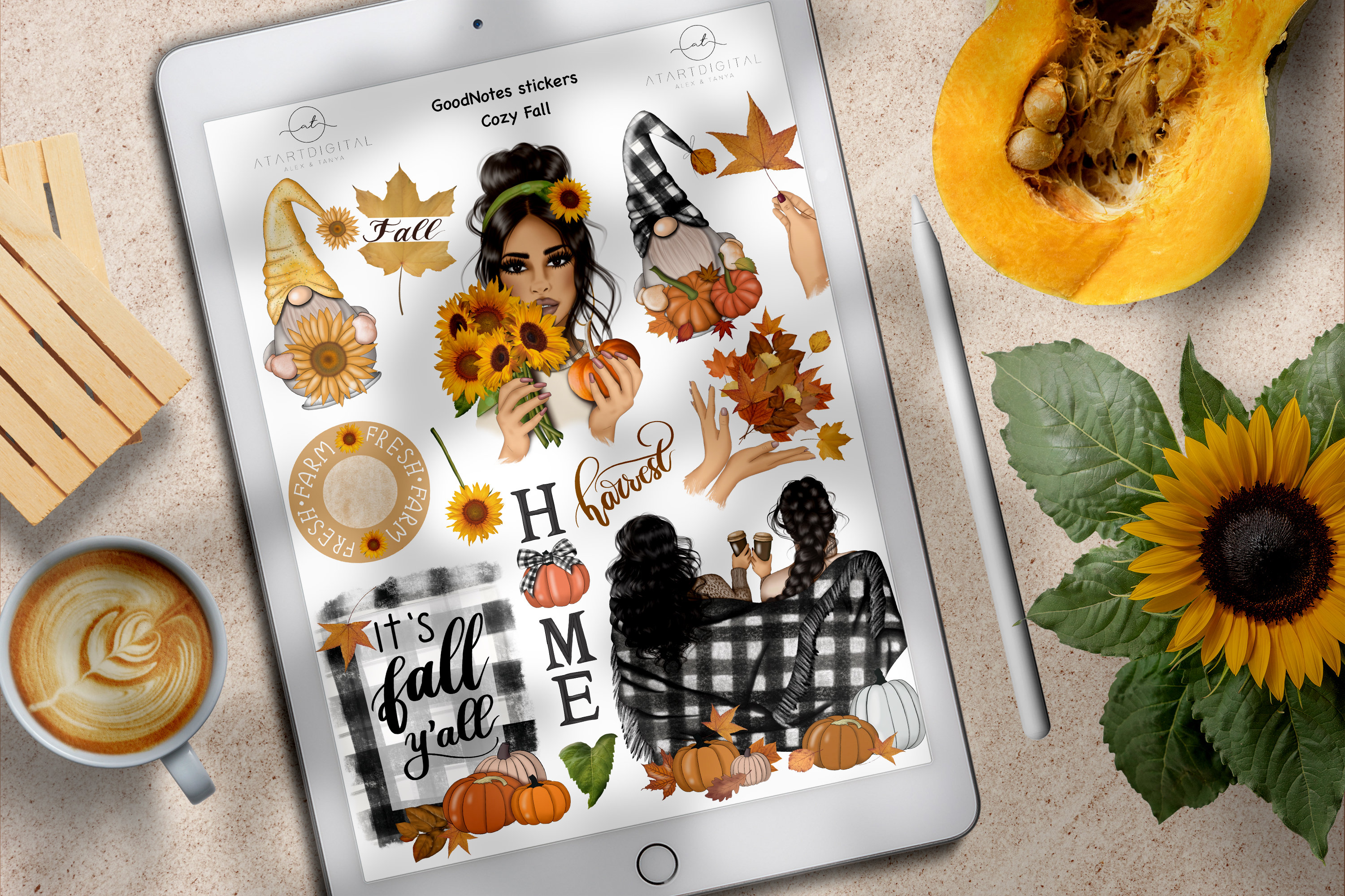Fall Goodnotes Stickers for Digital Planners, Digital Stickers ...
