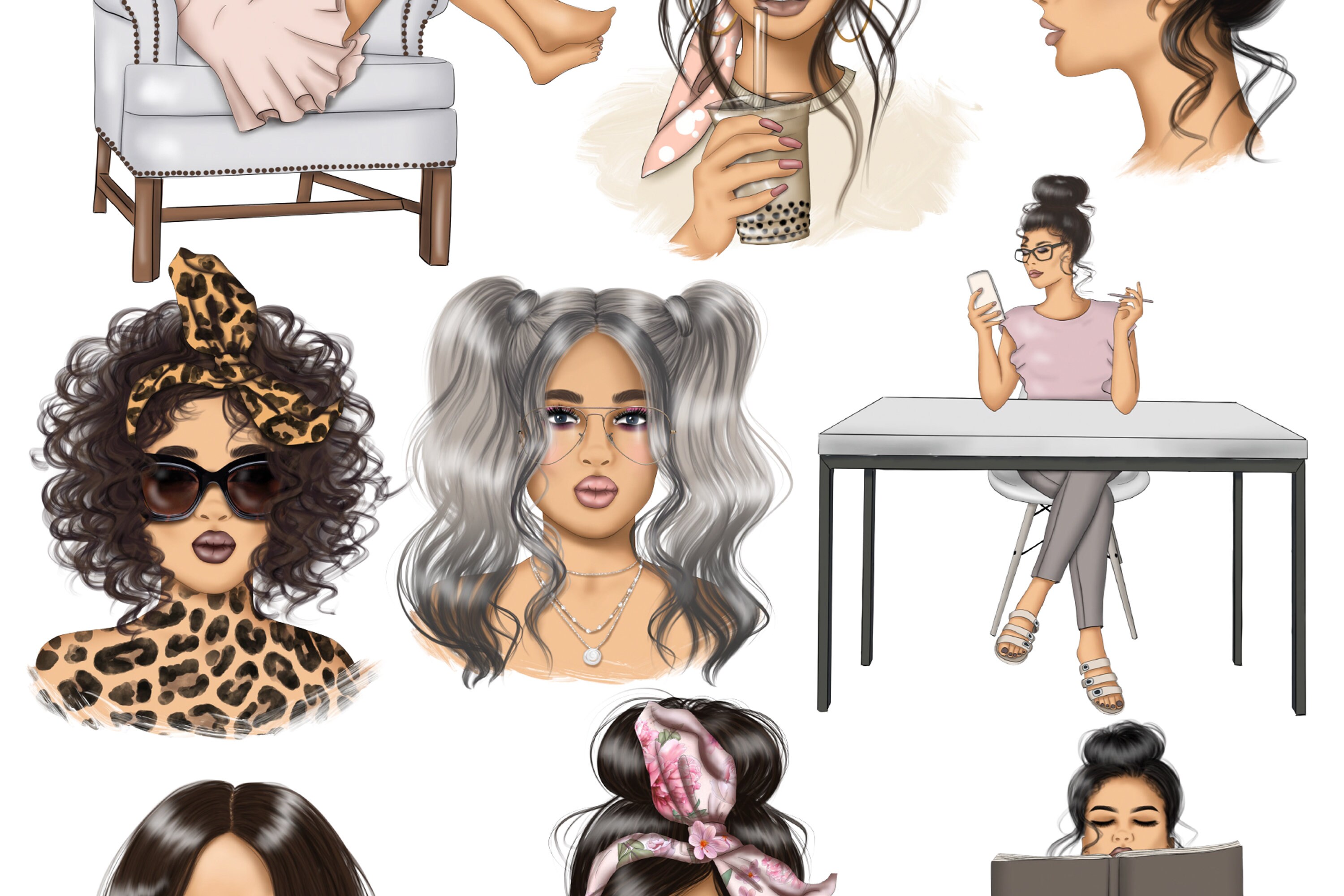 Girl Routine Icons Daily Routine Icons Ipad Planner Digital Planner Planner - Etsy