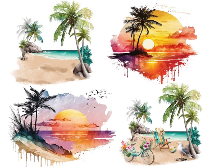 Summer Fashion Girl, Beach Girl Clipart, Summer Png Clipart, Fruits Png Clipart, African American, Stickers For Planner, Png For Sublimation