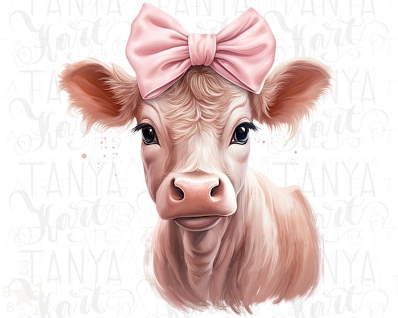 Little Pink Cow PNG: Digital Download for Sublimation or Tshirt Designs,  Mini Cow Image Iron on Transfer Designs for Animal Shirt Creation -   Canada