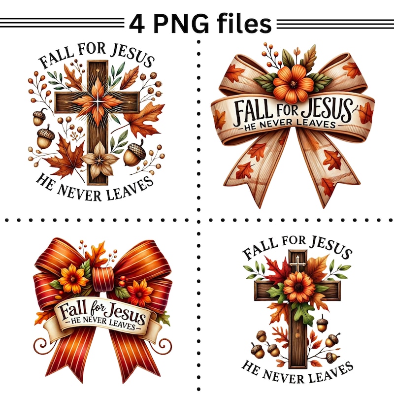 Autumn Christian Clipart - Etsy