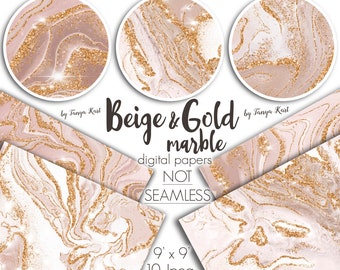 Papel marmorizado, papel bege e dourado, papel digital, papel para scrapbook, brilho dourado, textura dourada, textura de mármore, papéis marmorizados, fundo dourado