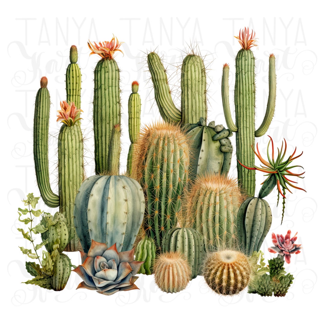 Cactus Printable, Nature Lover Digital Files, Western Tshirt Design ...