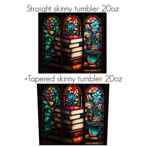 Girl Who Loves Books, Stained Glass, Books Straight, Download Png File