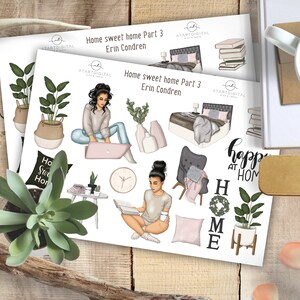 Home Sweet Home Planner Stickers, Erin Condren Weekly Kit, Life Planner ...