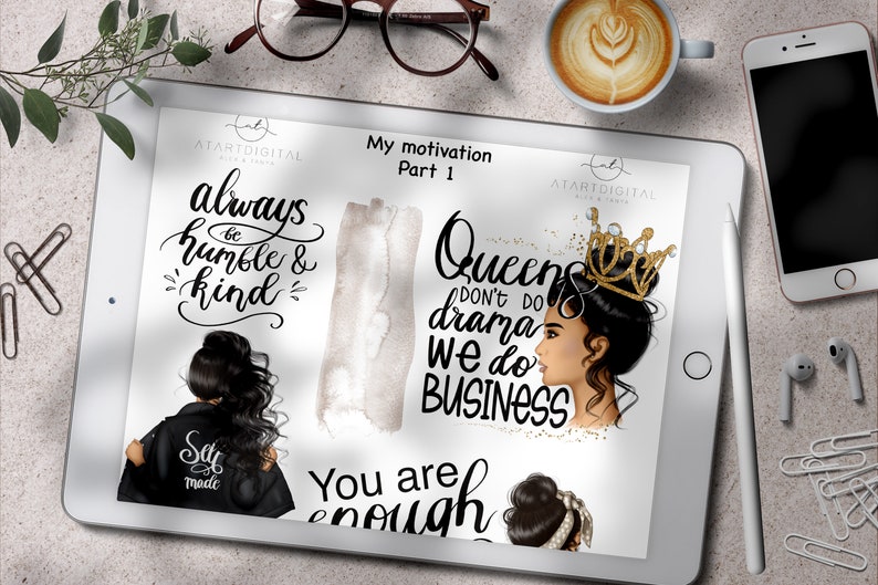 GoodNotes Stickers, Motivational Icons, Manifestation Image, Women Stickers, Planner Stickers, Empowerment Stickers, Digital Stickers