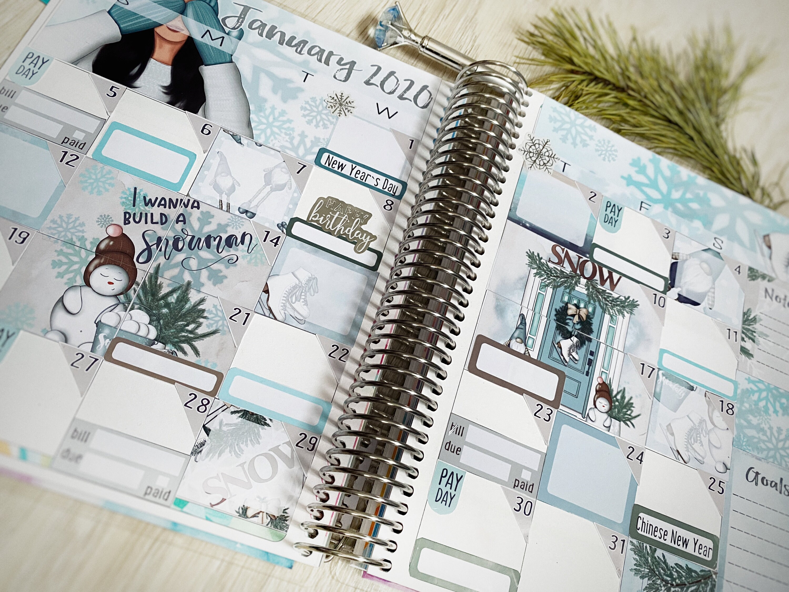 Planner Stickers January Stickers Monthly Kit Printable | Etsy