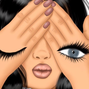 Makeup PNG Clipart: Fashion Girl Power Illustrations (72 Files) image 7