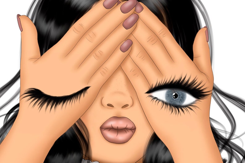 Makeup PNG Clipart: Fashion Girl Power Illustrations (72 Files) image 7