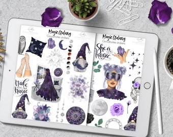 Astrological Goodnotes Digital Stickers, Magic Goodnotes Digital Planner,  Galaxy Goodnotes Kit, Goodnotes App, iPad Planner Icons