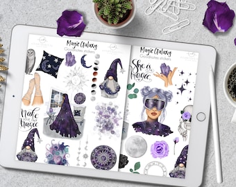 Astrological Goodnotes Digital Stickers, Magic Goodnotes Digital Planner,  Galaxy Goodnotes Kit, Goodnotes App, iPad Planner Icons