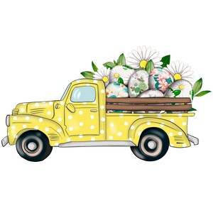 Truck With Eggs, Sublimation File, Spring Time, Eggs Easter, Print ...