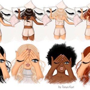 Makeup PNG Clipart: Fashion Girl Power Illustrations (72 Files) image 2