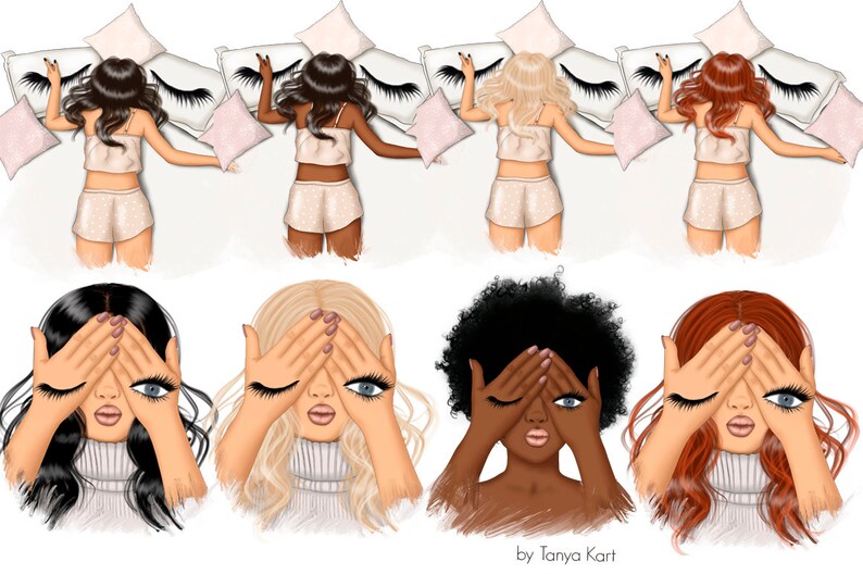 Makeup PNG Clipart: Fashion Girl Power Illustrations (72 Files) image 2
