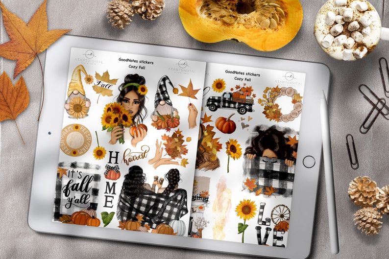 Seasonal Digital Planner Stickers Bundle for Goodnotes Planning, Pre ...