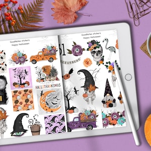 Goodnotes Sickers for Halloween Digital Planner, Spooky Witch Digital IPad Planner, October Stickers for Digital Planning, Fall Goodnotes